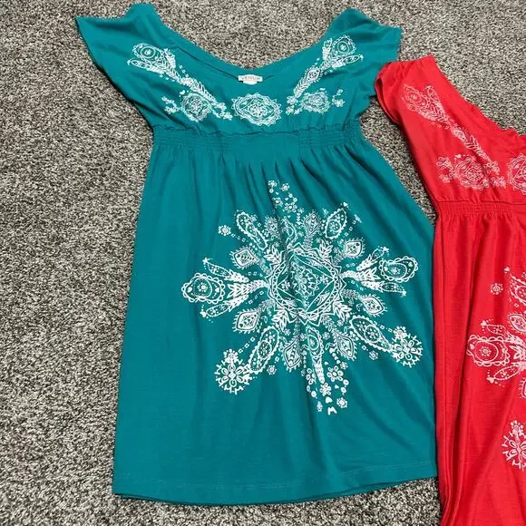 Lot of 3 VENUS Women's Paisley Design Summer Dresses - Size Large - Picture 4 of 12